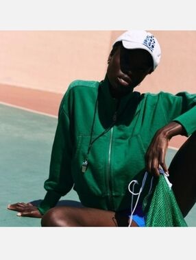 FP Movement High Jump Zip Up Jacket Heritage Green Size S